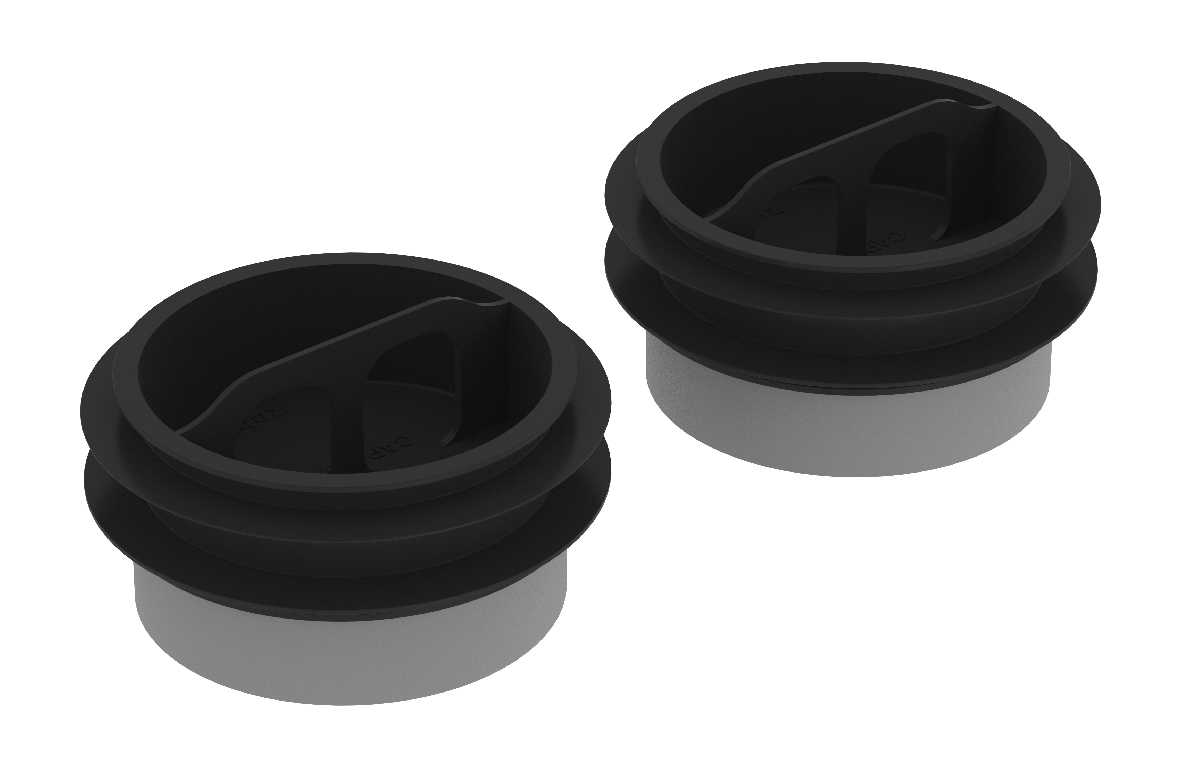 Tappo cieco ComfoWell Therm DN90 isolato, 2 pezzi di Zehnder - 990430865