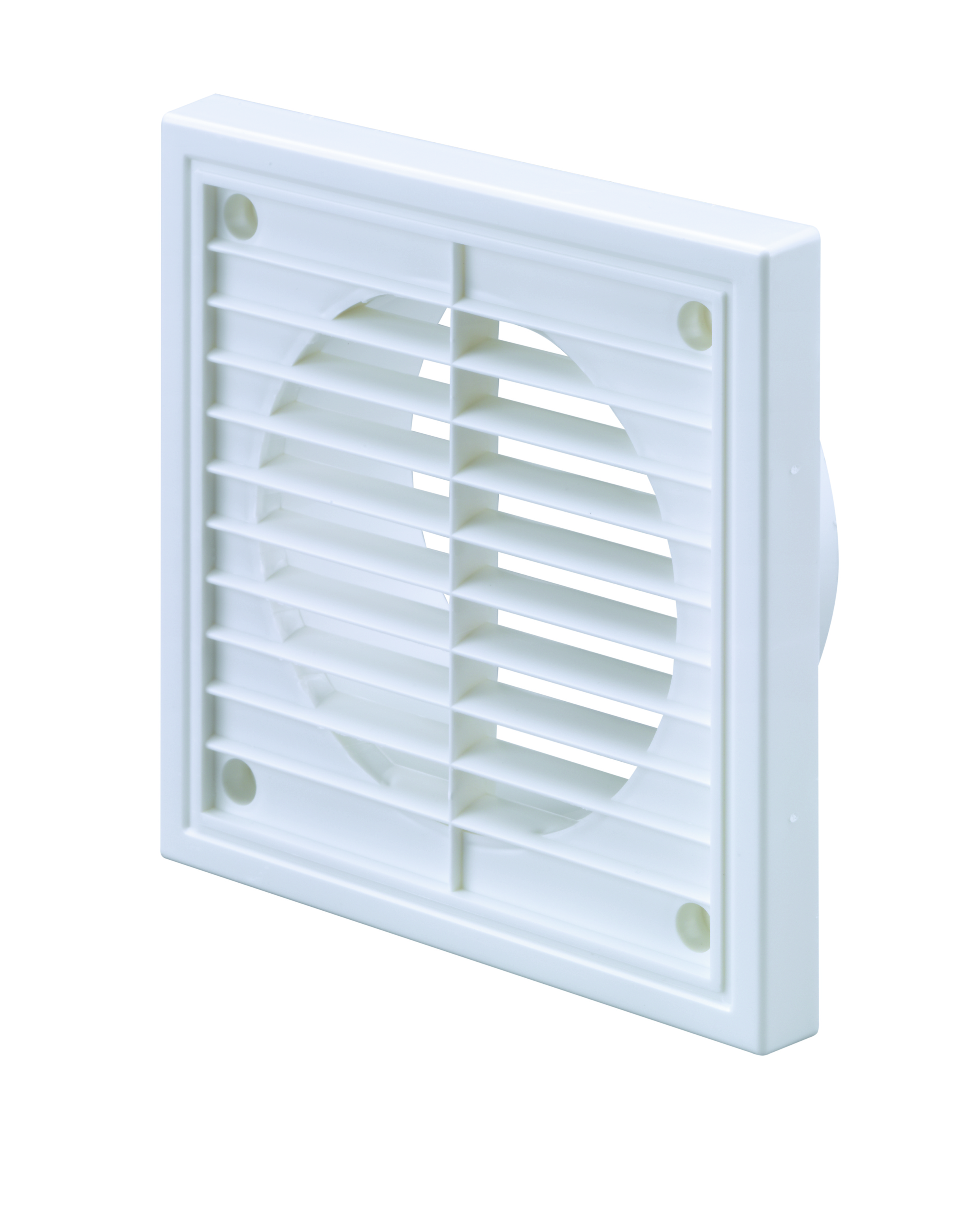 Griglia di ventilazione esterna DN 100 in plastica, 140x140x15, bianco di Zehnder - GG42W