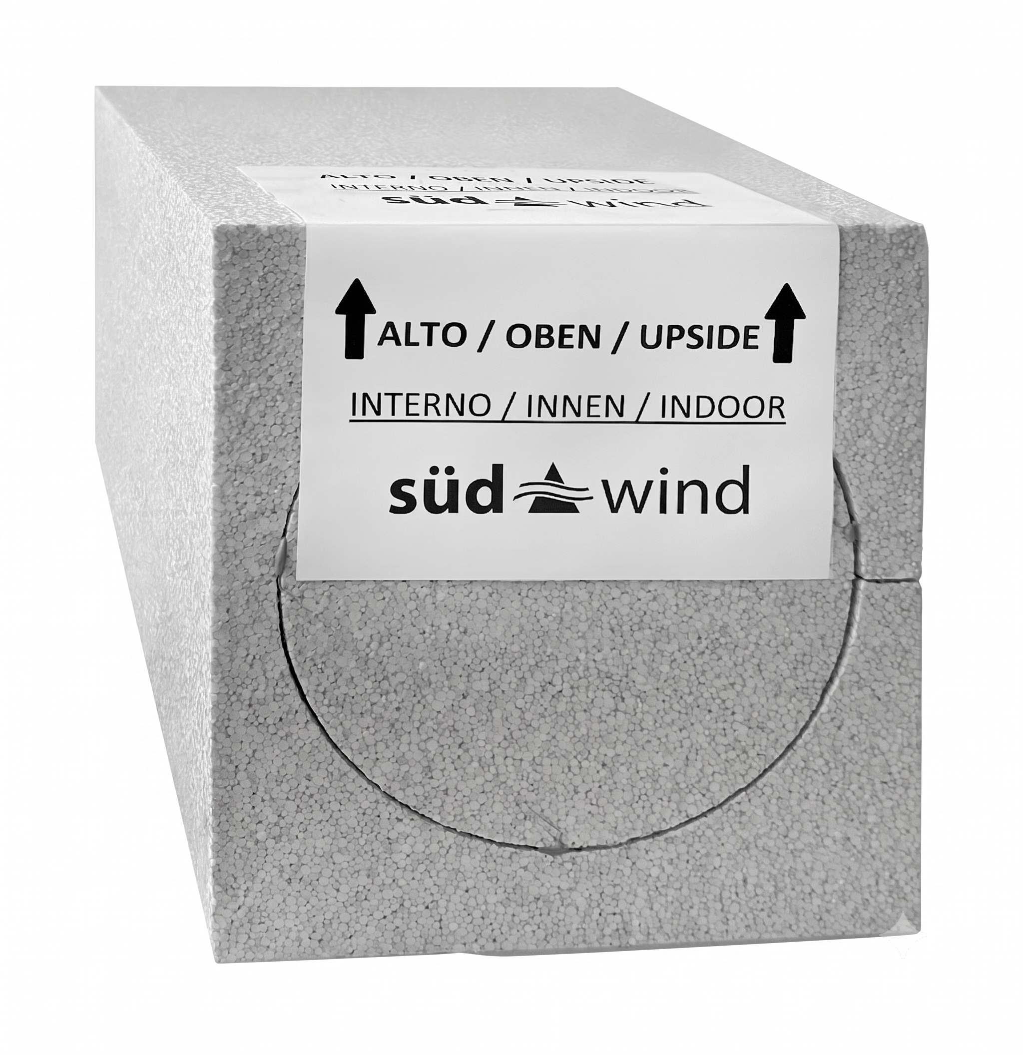 Custodia da parete Südwind in EPS per Ambientika - DN 160