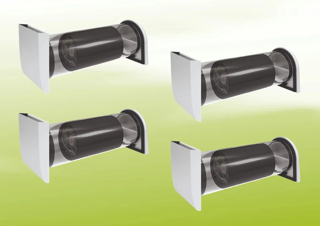 4x Viessmann Vitovent 050-D Typ H20E A43 senza unità di controllo - acciaio inossidabile - Z025292