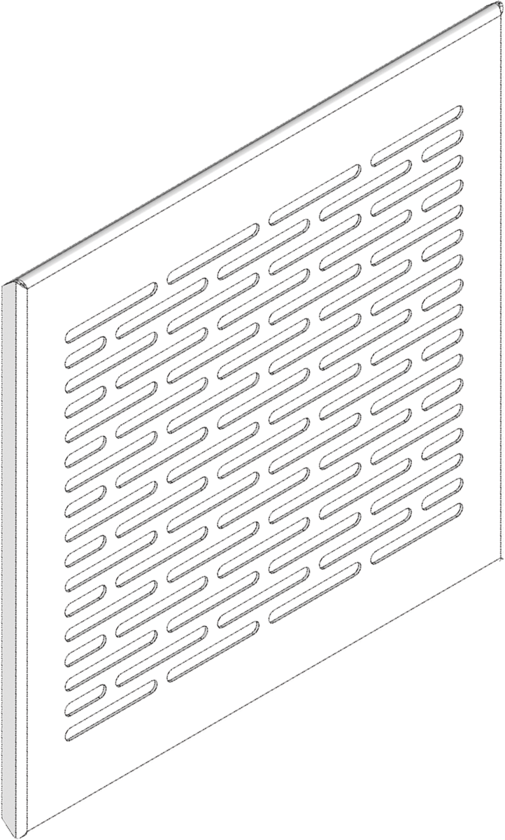 Copertura dell'aria di mandata e di scarico (design piatto) in plastica, bianco - Viessmann