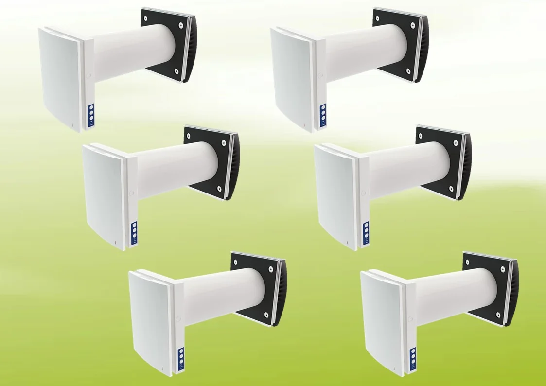 6x Blauberg Vento Expert A50-1 S10 Pro Kit di Ventilazione